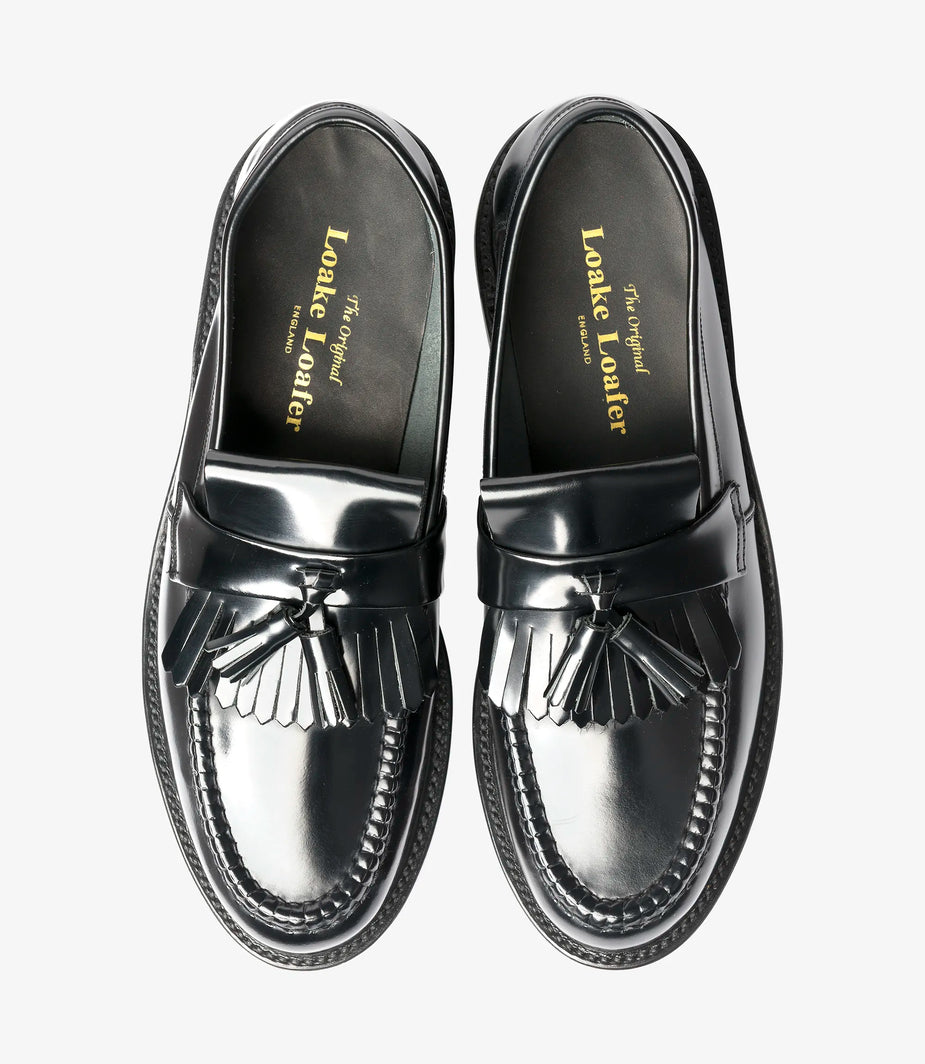 Brighton Black Polished Leather