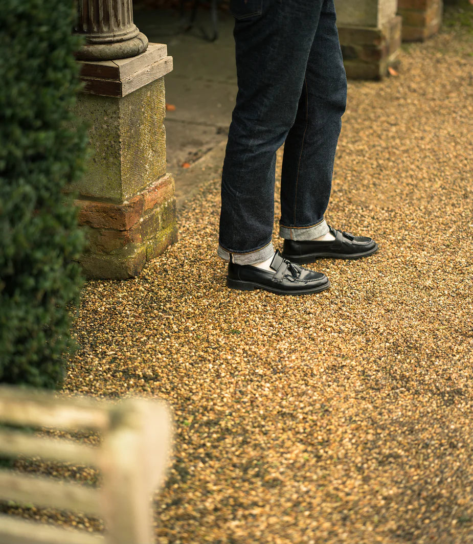 Brighton Black Polished Leather